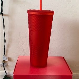 Studded Red Starbucks Cup